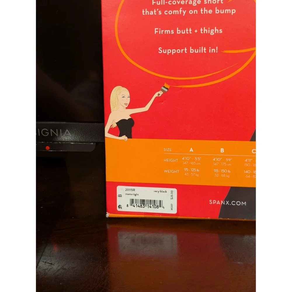 Spanx Mama Tights 20115R Very Black Maternity Shapewear Support Opaque Size B